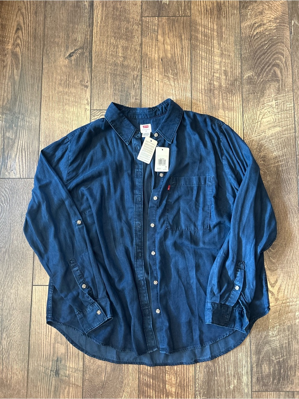 Levi's Women’s Dark Navy Button-Down Shirt